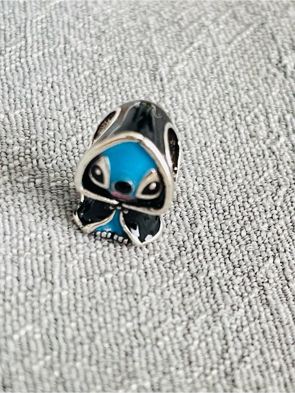 Pandora Blue and Black Hooded Character Charm